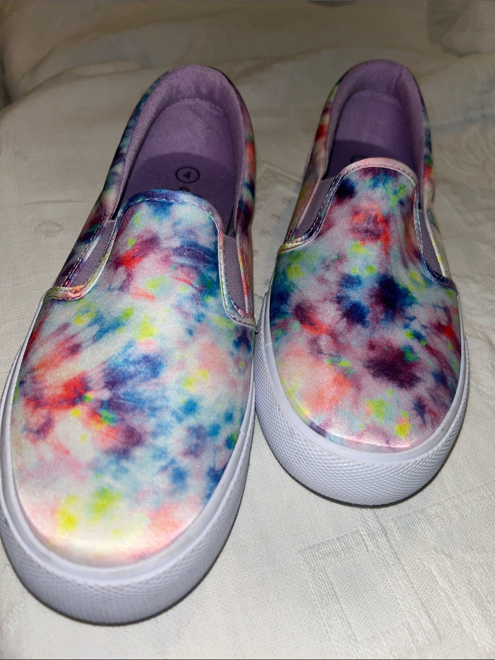 Kids cat & Jack tie-Dye Slip-On Sneakers in Multicolor